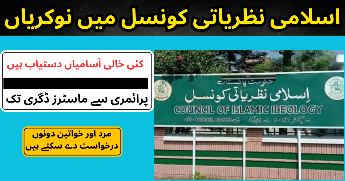 Council of Islamic Ideology Job