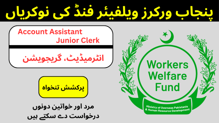 Punjab Workers Welfare Fund Jobs